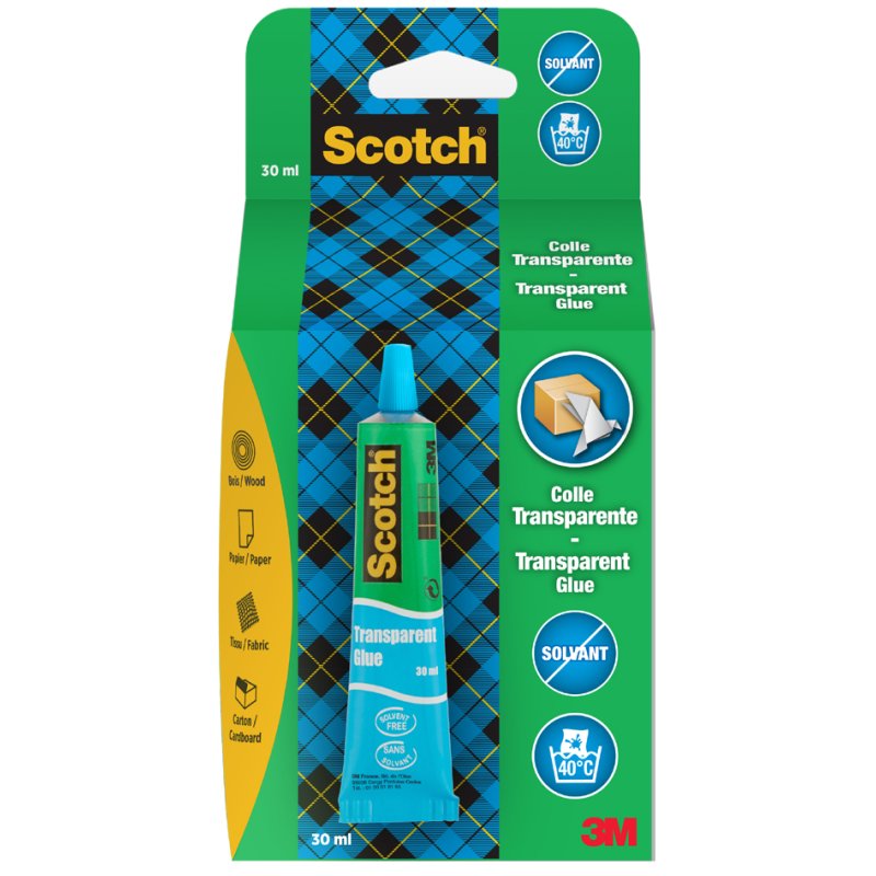 Scotch colle universelle transparente, sans solvant, 30 ml