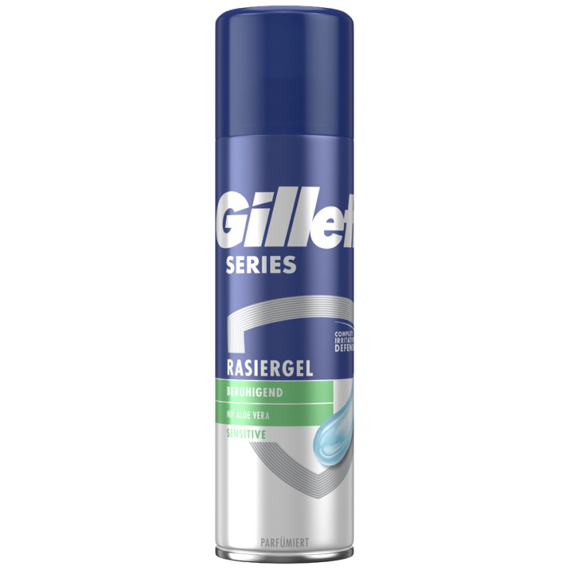 Gillette scheergel gevoelige huid, aloë vera, 200 ml