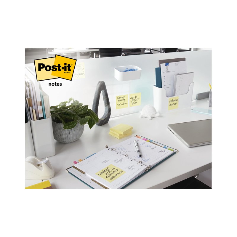 Post-it Z-Notes bloc-notes adhésifs, 127×76 mm, jaune, 12 blocs