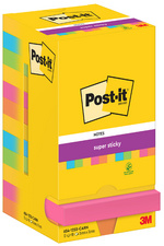 Post-it notitieblokjes super sticky, 76×76 mm, Carnival collectie, 12 blokken