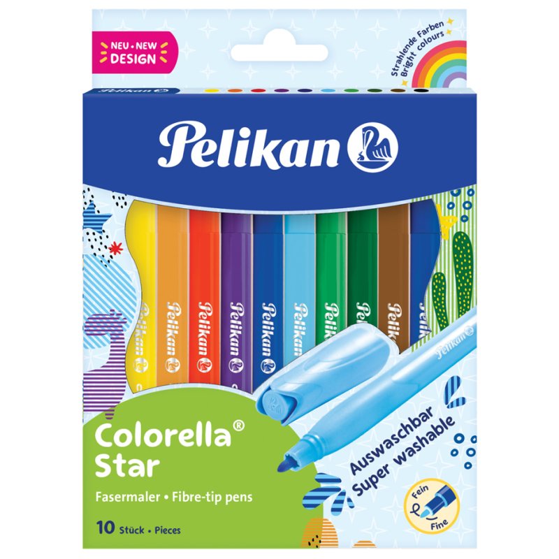 Pelikan feutres colorella star, 24 couleurs, 0,6 mm