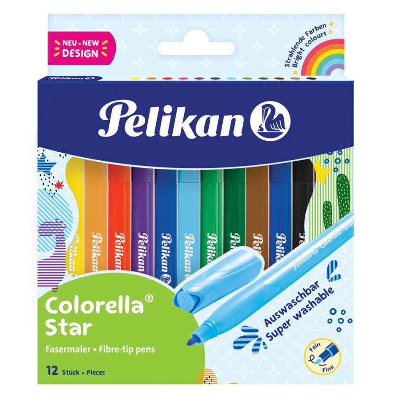 Pelikan feutres colorella star, 24 couleurs, 0,6 mm
