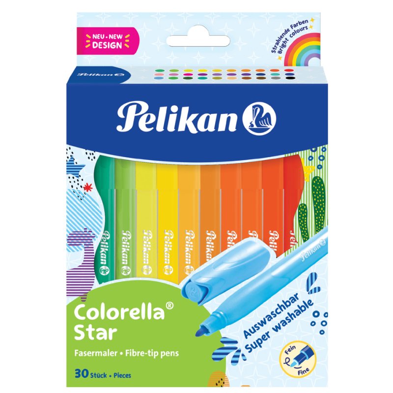 Pelikan feutres colorella star, 24 couleurs, 0,6 mm