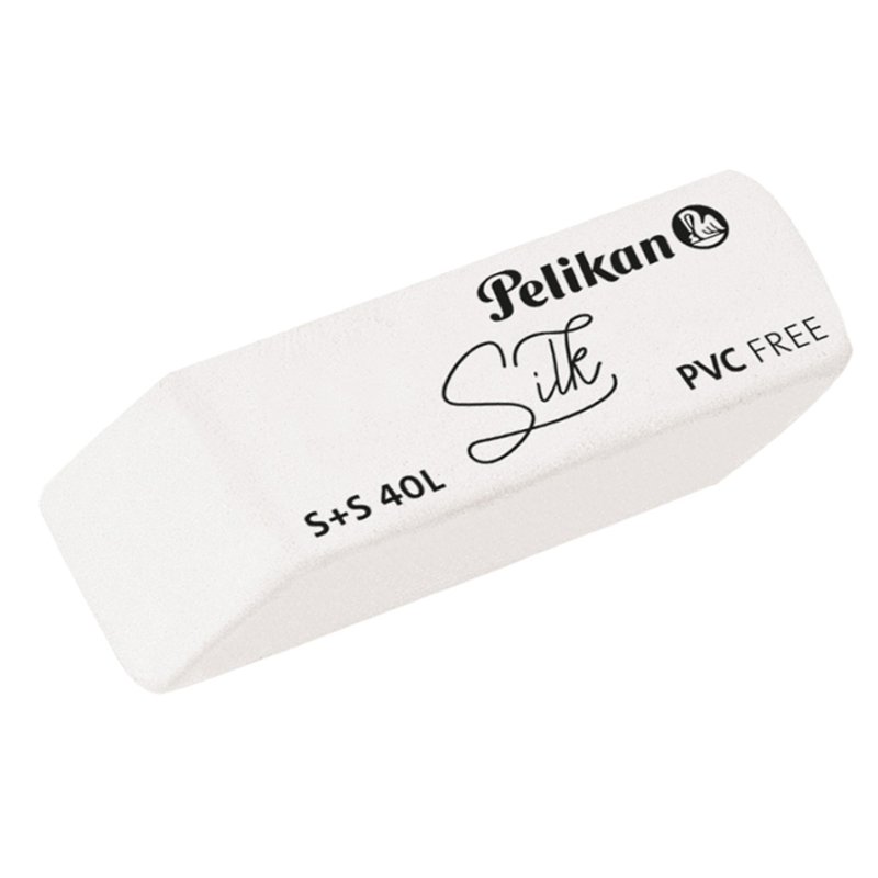 Pelikan plastic eraser white, 55×20×12 mm, phthalate- and PVC-free