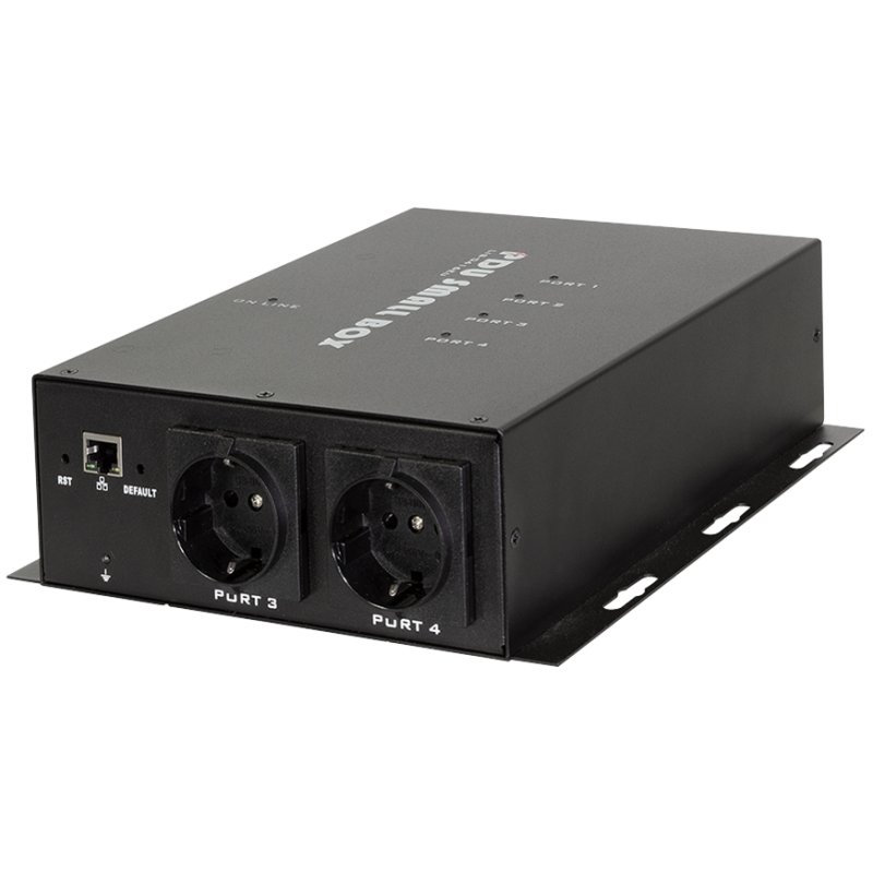 LogiLink Professional slimme IP stroomverdeler, 4x CEE 7/3, zwart