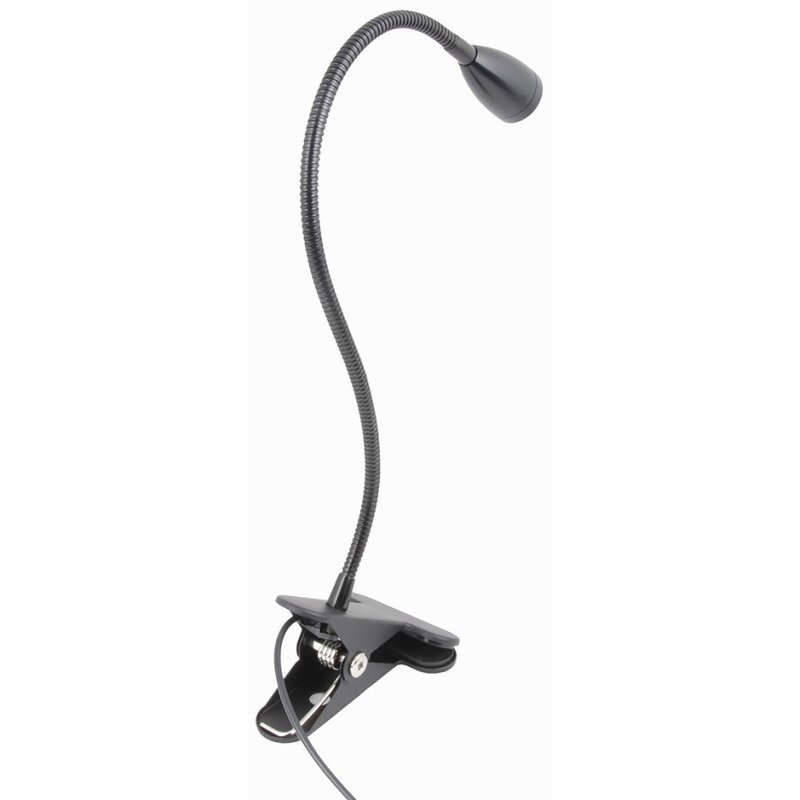 UNiLUX Lampe de lecture LED SNOKE, bras flexible, noir, 3 W