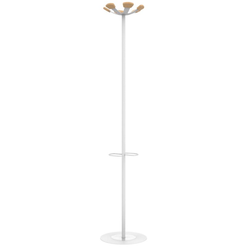 UNiLUX portemanteau AURORA, blanc, 168 cm, 6 crochets
