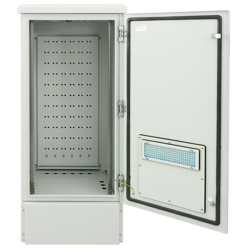 LogiLink Boîtier professionnel de distribution fibre optique FTTX, 24 HE, gris clair RAL 7035, IP65