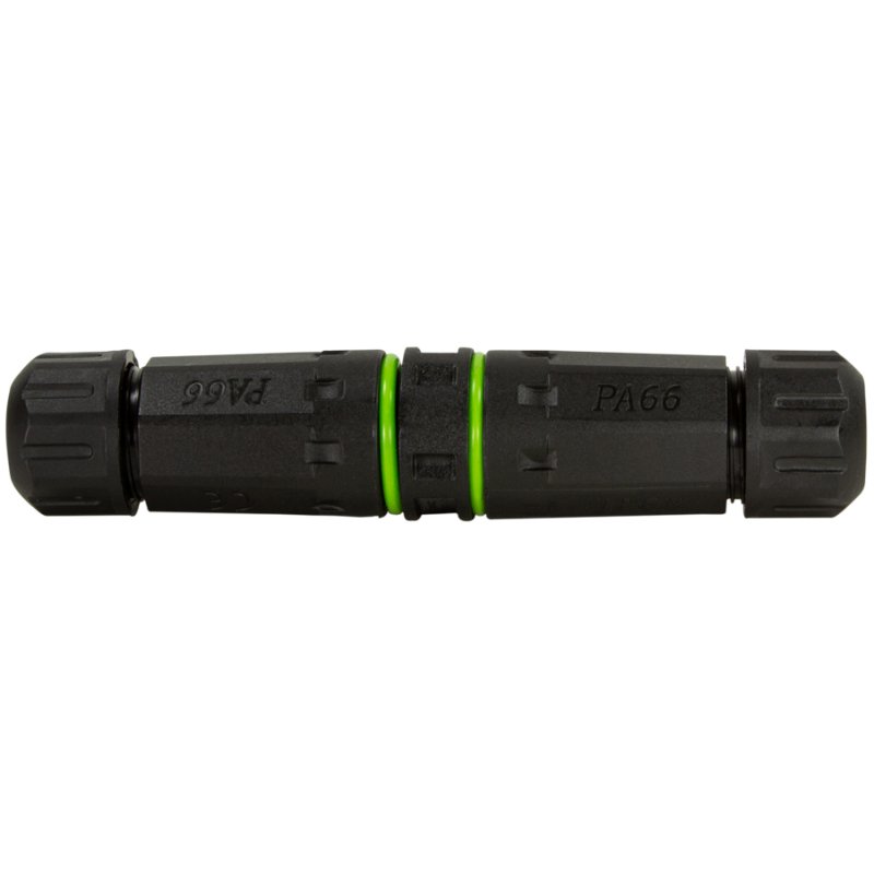 LogiLink Professional coupleur fibre optique LC-duplex, passe-câble IP68, noir/vert