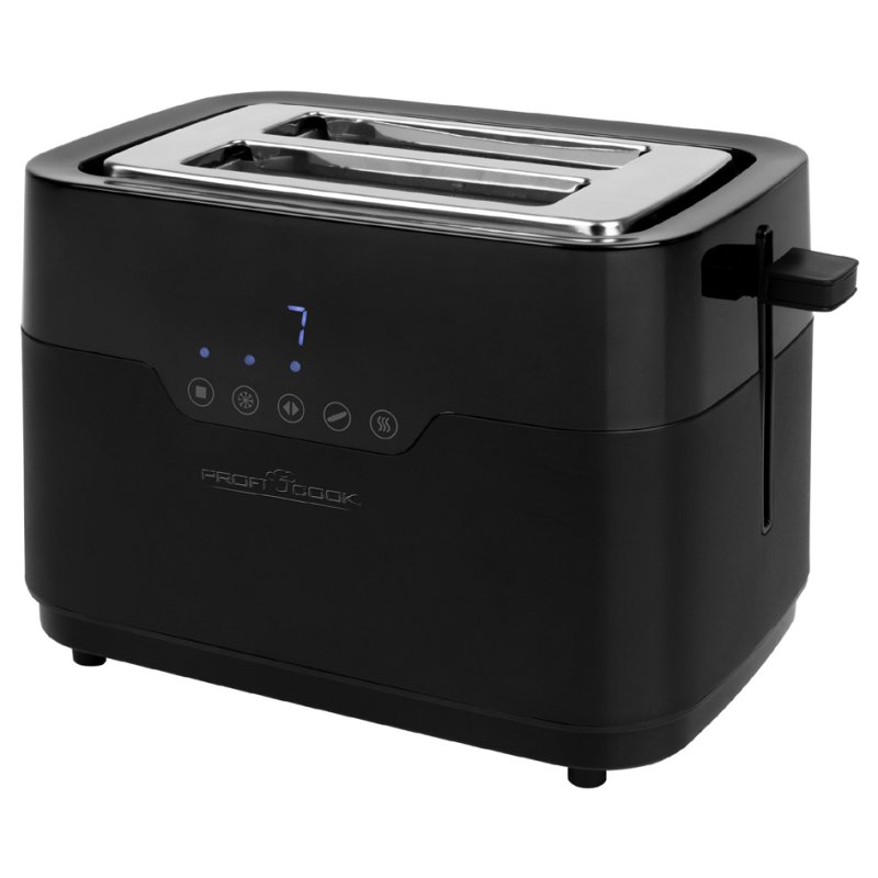 PROFI COOK Grille-pain Sensor Touch PC-TA 1244, 2 fentes, noir, commande tactile