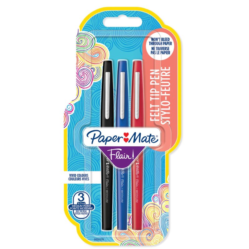 PAPER:MATE Flair felt-tip pen, black, 1.0 mm