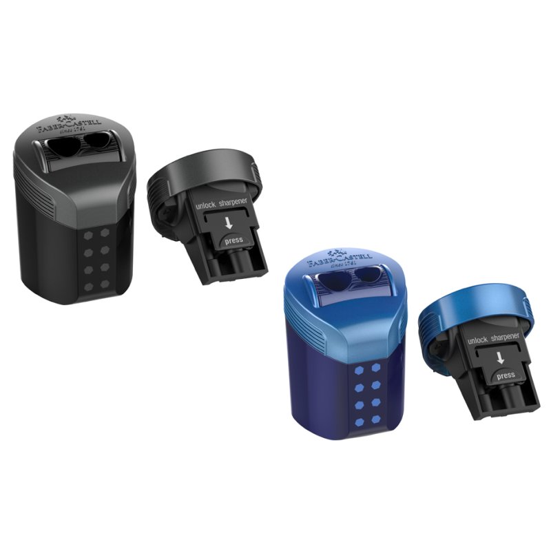 Faber-Castell RollOn DOTS sharpener, double-hole, plastic