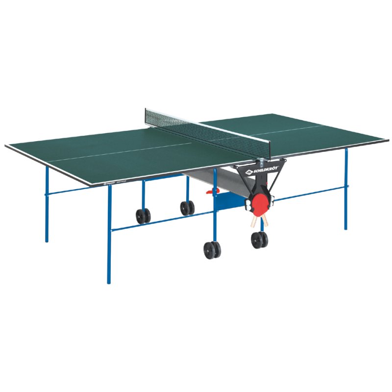 DONIC SCHILDKRÖT table de ping-pong Joker Indoor, repliable automatique, 19 mm aggloméré, vert