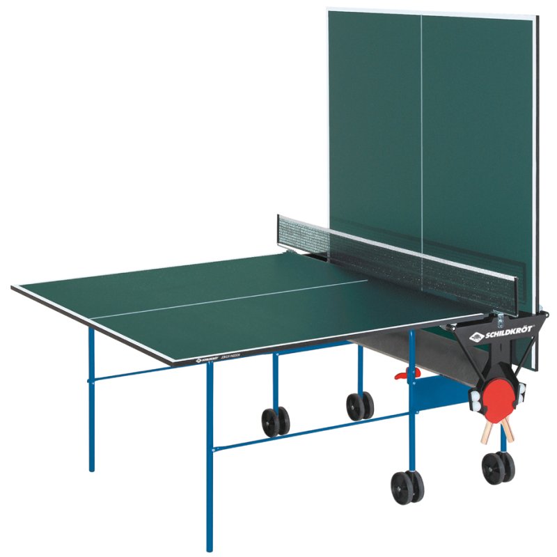 DONIC SCHILDKRÖT table de ping-pong Joker Indoor, repliable automatique, 19 mm aggloméré, vert
