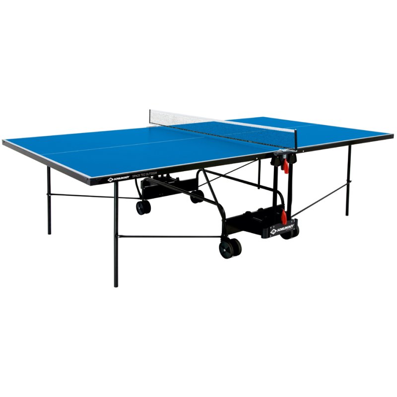 DONIC SCHILDKRÖT tafeltennistafel Spacetec Outdoor, weerbestendig, 4 mm melaminharsplaat, blauw