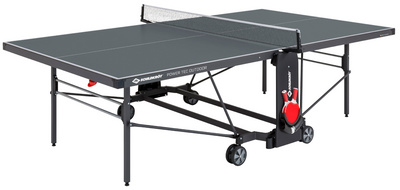 DONIC SCHILDKRÖT tafeltennistafel Powertec Outdoor, grijs, 5 mm melamineharsplaat