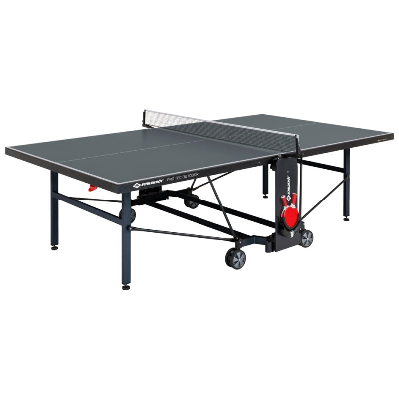 DONIC SCHILDKRÖT tafeltennistafel Protec Outdoor, grijs, 6 mm melamineharsplaat
