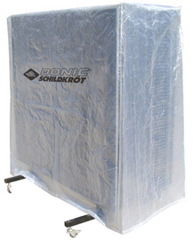 DONIC SCHILDKRÖT beschermhoes voor tafeltennistafels, polyethyleen, transparant, 160×55-80×150 cm