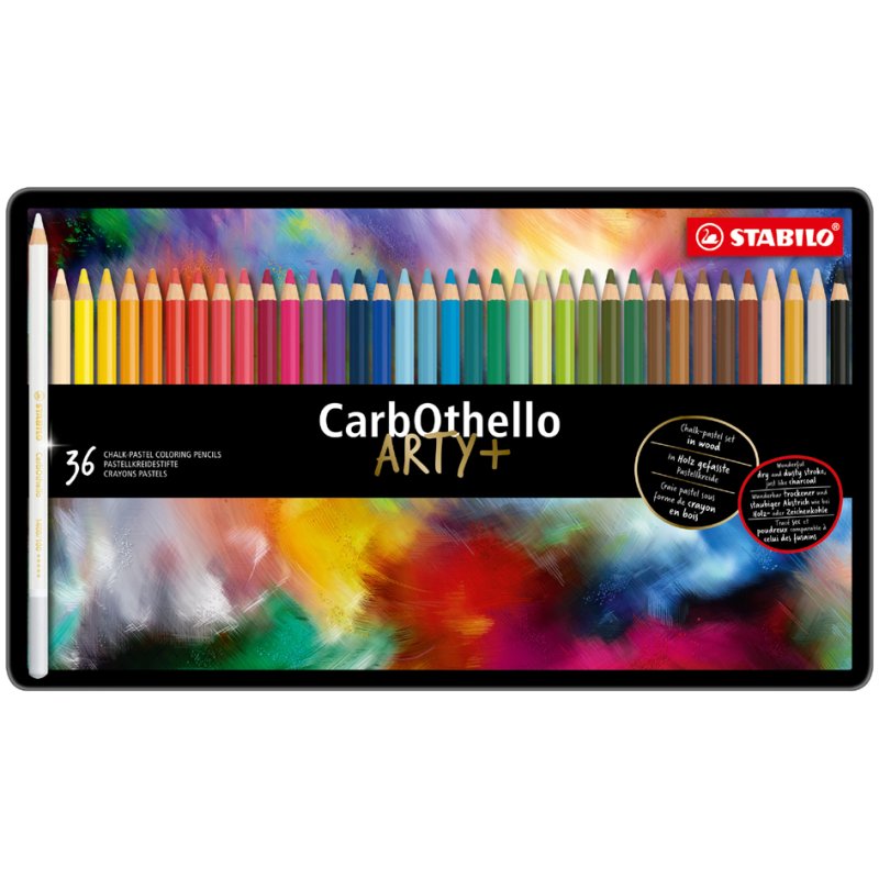 STABILO CarbOthello pastels à l'huile ARTY+, set de 12, 4,4 mm