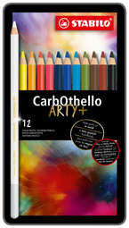 STABILO pastelkrijtstiften CarbOthello ARTY+, 24 stuks, metalen etui