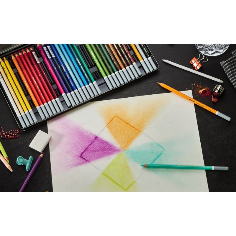 STABILO CarbOthello pastels à l'huile ARTY+, set de 12, 4,4 mm
