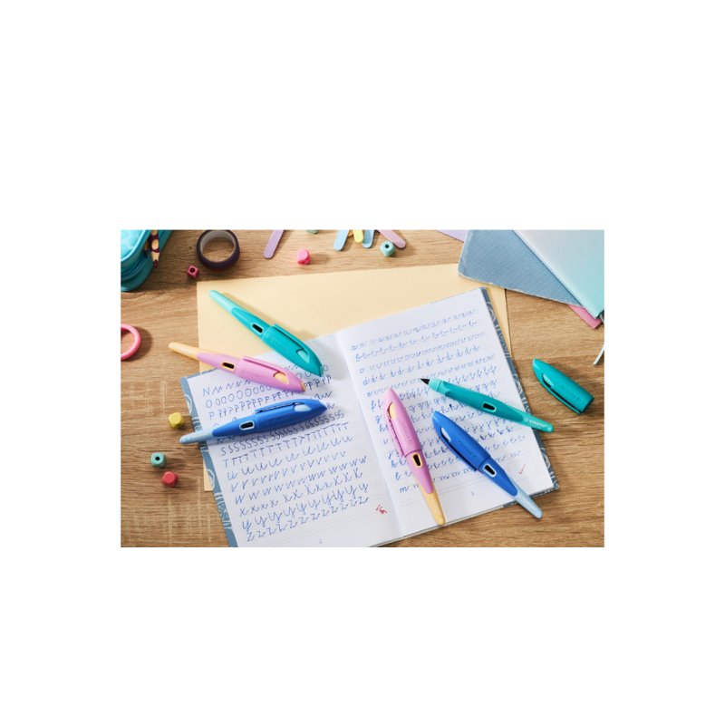 STABILO stylo-plume EASYbirdy Pastel, boîte de 16 pièces