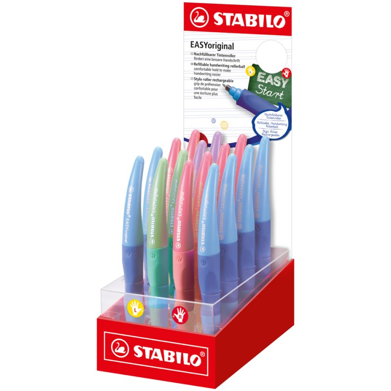 STABILO stylo roller EASYoriginal Pastel, 16 pièces, 0,5 mm