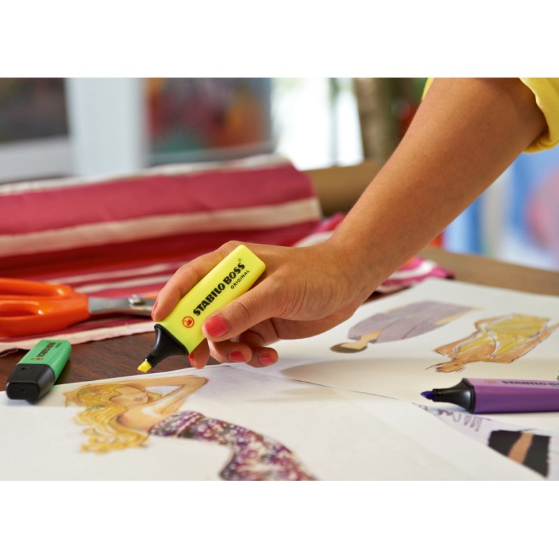 STABILO highlighters BOSS ORIGINAL by Snooze One, refillable, 23 pieces, graffiti lettering