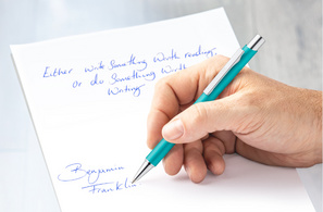 STAEDTLER Drukbalpen Elance 421 45, pacifisch blauw, lijndikte M
