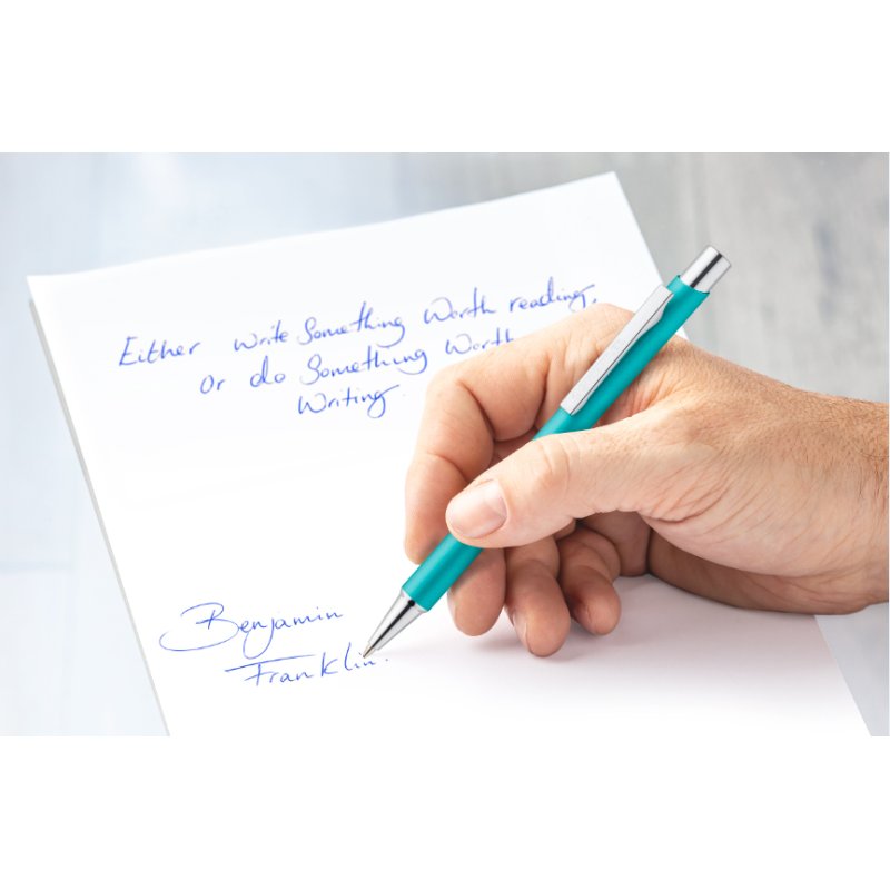STAEDTLER stylo à bille élance 421 45, turquoise, bleu, M