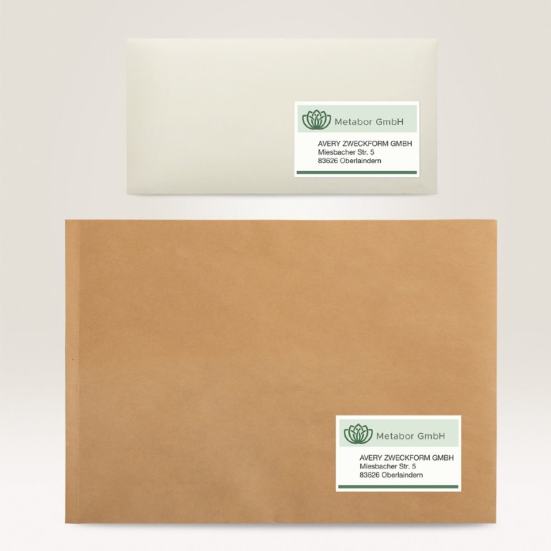 AVERY Zweckform étiquettes d'adresse recyclées, 63,5 × 46,6 mm, blanc naturel, 1.800 pièces