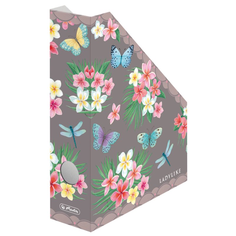 herlitz porte-documents debout, motif papillon, carton, 70×225×300 mm