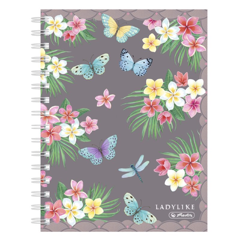 herlitz bloc spiralé Ladylike Jungle, A5, quadrillé, 100 feuilles