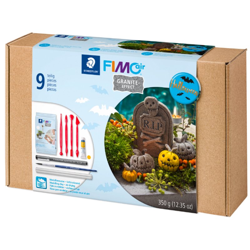 FIMO Air Halloween boetseerklei set, luchtdrogend, 350 g