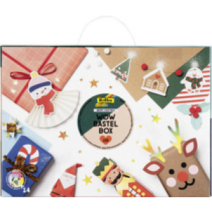 folia WOW kerstcreatie-set Blijde Kerstknutselaar, 133-delig, kerstbastelkoffer