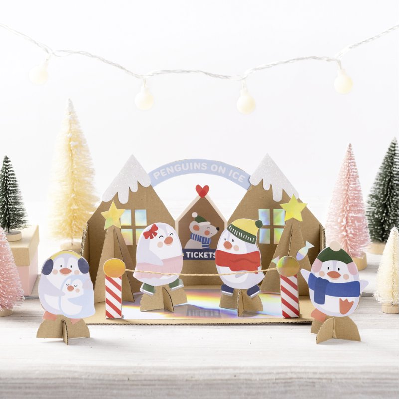 folia WOW kerstcreatie-set Blijde Kerstknutselaar, 133-delig, kerstbastelkoffer