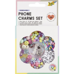 folia kralensieraden telefoon regenboogkleuren smiley, 349 stuks