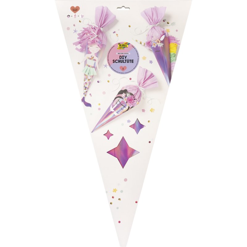 folia knutselset schoolcadeaus UNICORN SCHOOL, 3 motieven, eenhoorn