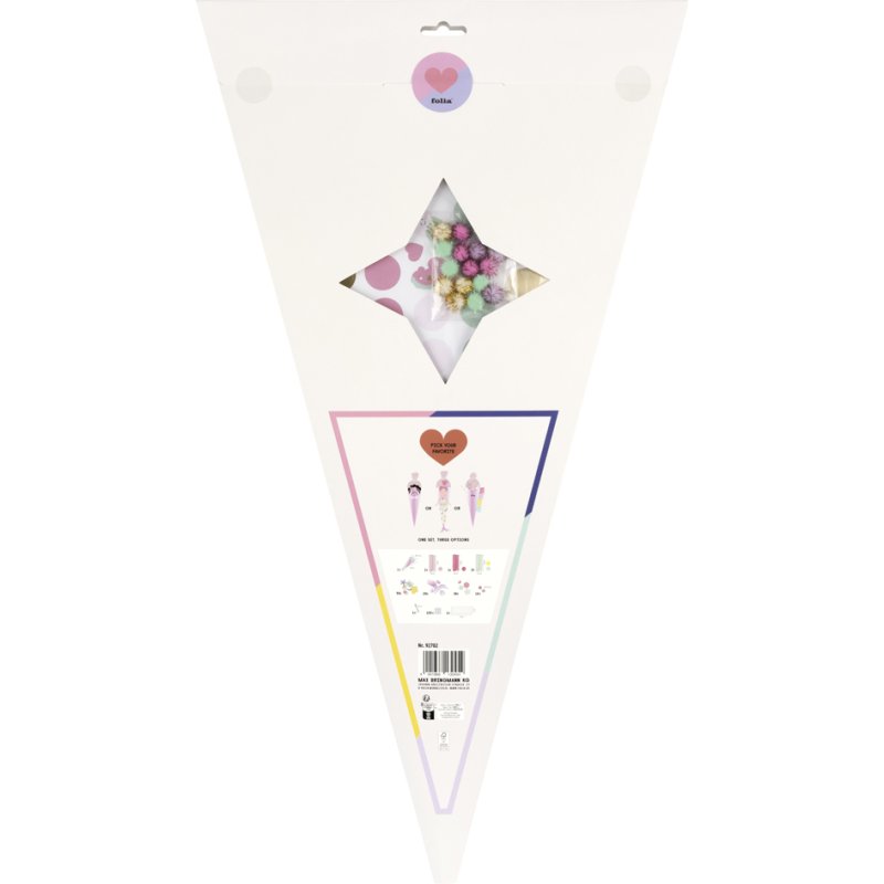 folia knutselset schoolcadeaus UNICORN SCHOOL, 3 motieven, eenhoorn