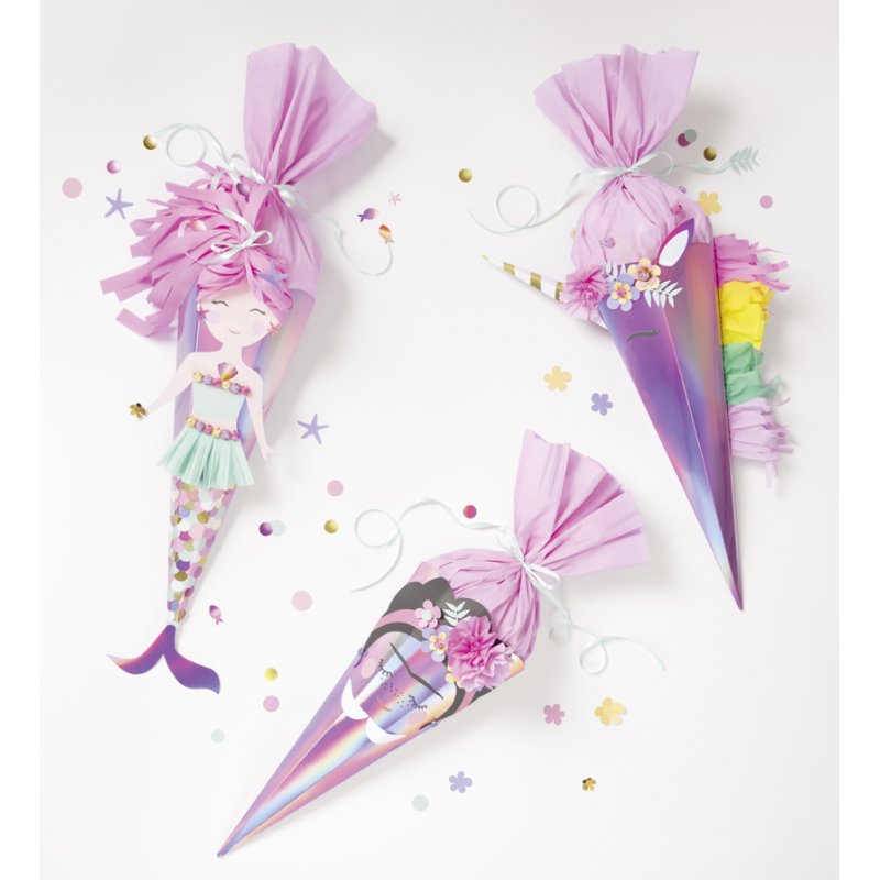 folia knutselset schoolcadeaus UNICORN SCHOOL, 3 motieven, eenhoorn