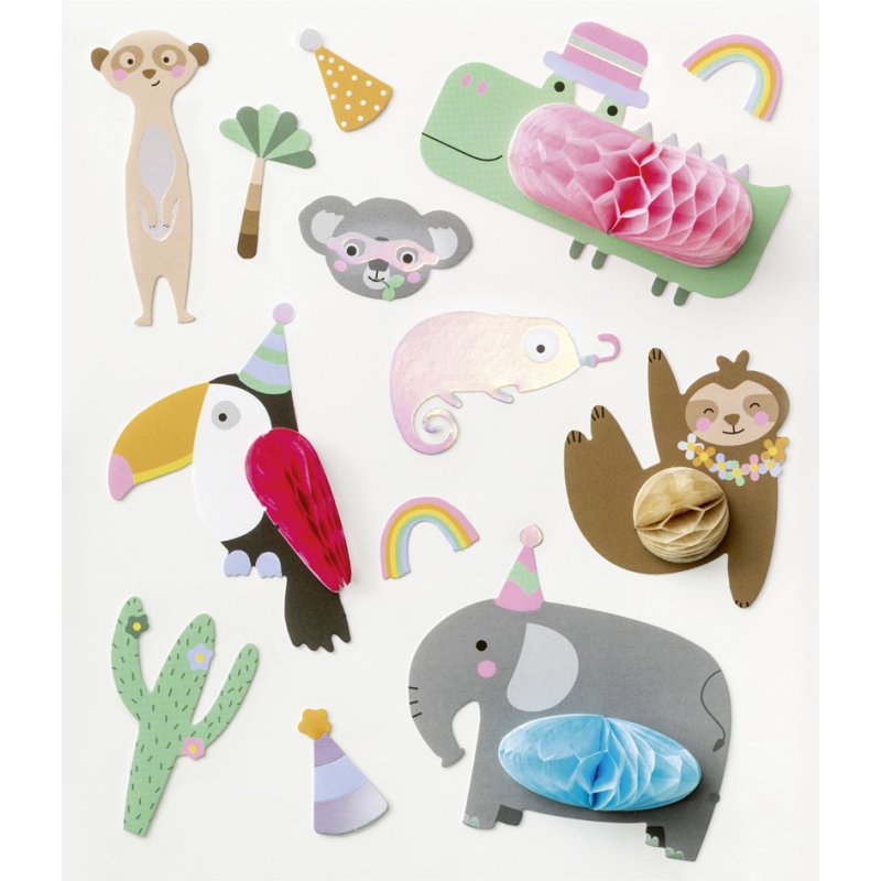 folia stickers DINO, 140×165 mm, 15 stuks, iriserende hot foil