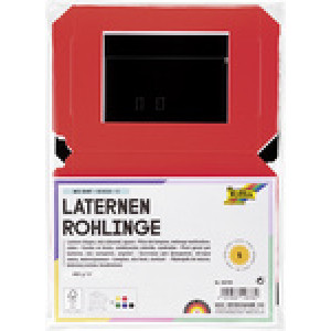 folia laternenrohling vierkant, 100×100×120 mm, gemengde kleuren, 5 stuks