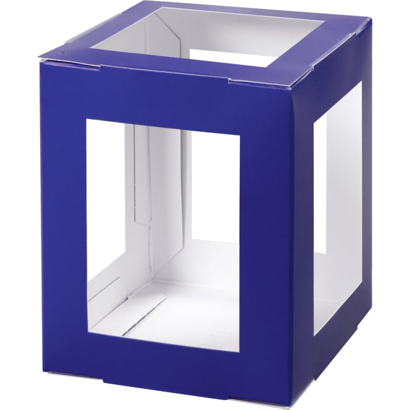 folia laternenrohling vierkant, 100×100×120 mm, gemengde kleuren, 5 stuks
