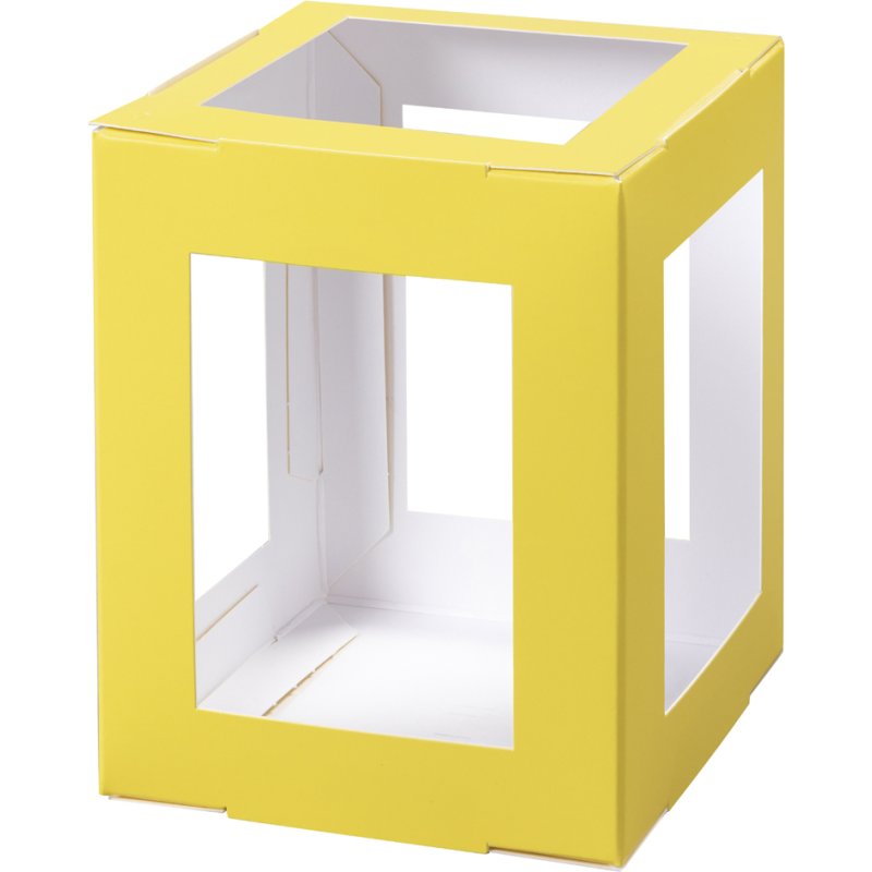 folia lantaarn bouwpakket, hoekig, 135×135×180 mm, gemengde kleuren, 5 stuks