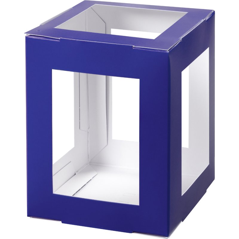 folia lantaarn bouwpakket, hoekig, 135×135×180 mm, gemengde kleuren, 5 stuks