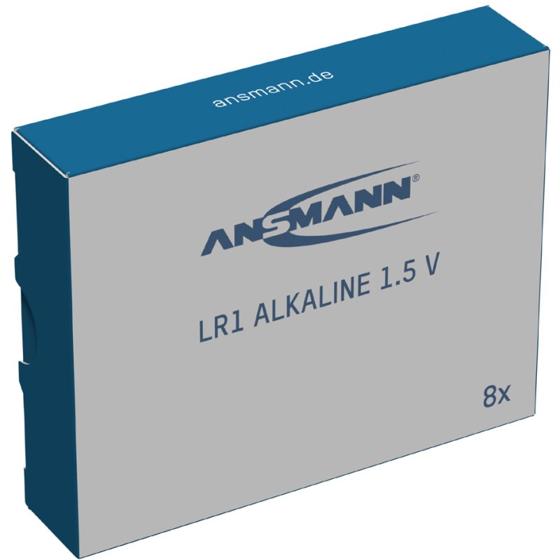 ANSMANN alkaline batterijen LR1, 1,5V, 8 stuks