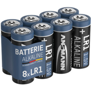 ANSMANN alkaline batterijen LR1, 1,5V, 8 stuks