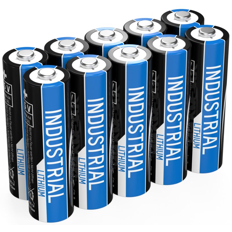 ANSMANN lithium batterijen AA Mignon Industrial, 10 stuks