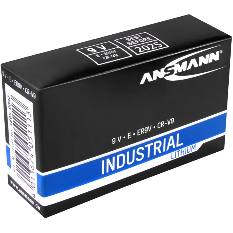 ANSMANN lithium blokbatterijen 9V, 5 stuks
