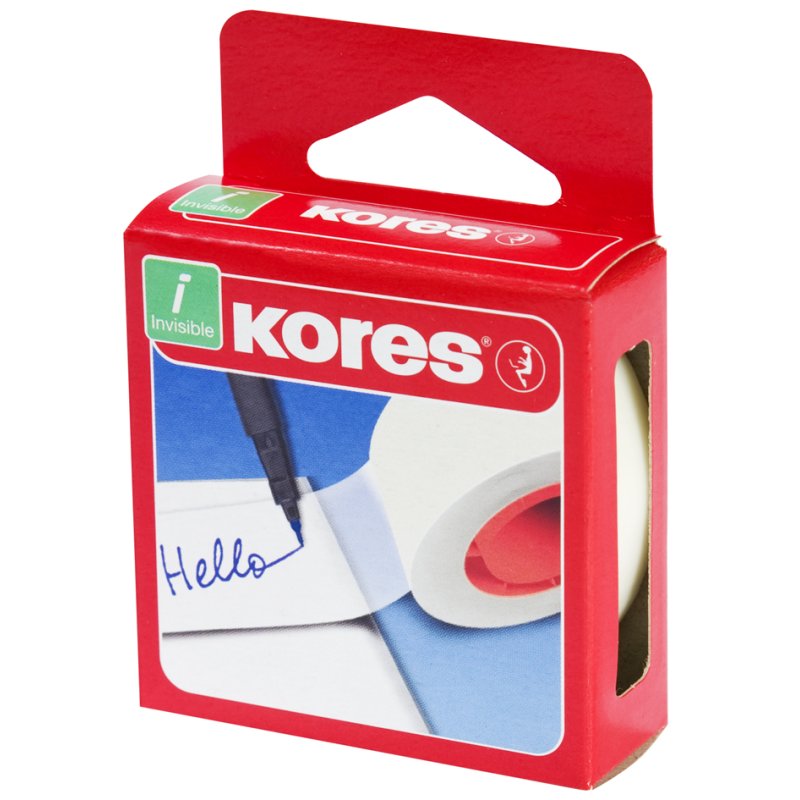 Kores ruban adhésif invisible, 19 mm × 33 m, mat